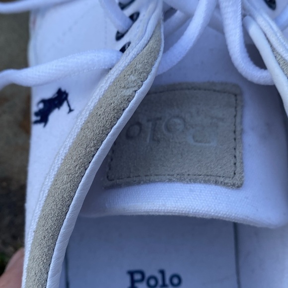 Polo Ralph Lauren canvas sneakers Faxon Low size 9D mens preppy streetwear - Picture 9 of 10
